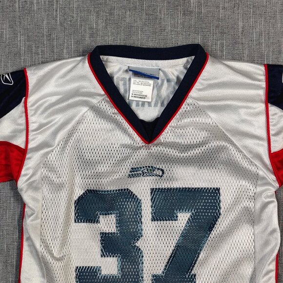VINTAGE Shaun Alexander Seattle Seahawks Super Bowl Jersey Boys Medium Reebok - Picture 2 of 14